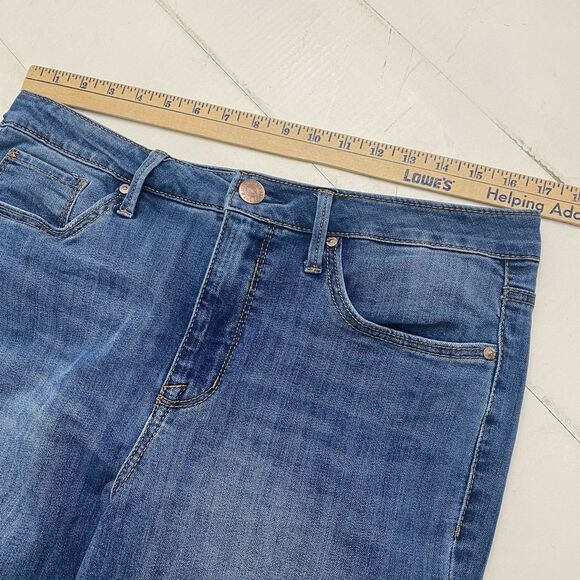 Seven 7 For All Mankind Tower Straight High-Rise Crop Jean Women's 10 Raw Hem - Picture 6 of 12